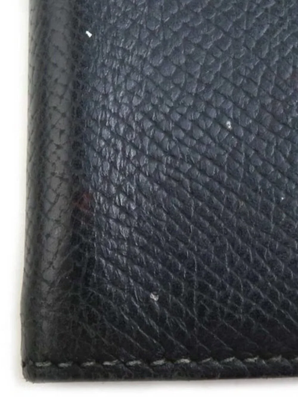 Auth HERMES Agenda/Note Cover Black Leather - e61422a